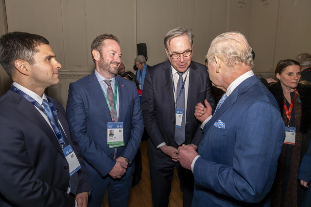 James Hygate OBE and HM King Charles III